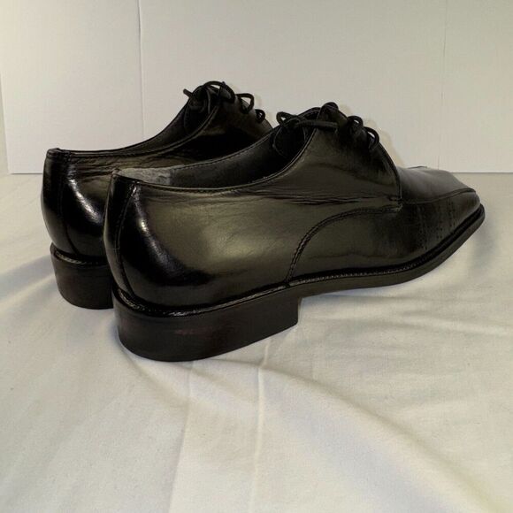 Stacy Adams Square Toe 23007-01 Men's Size 8M Black Leather - Picture 3 of 5